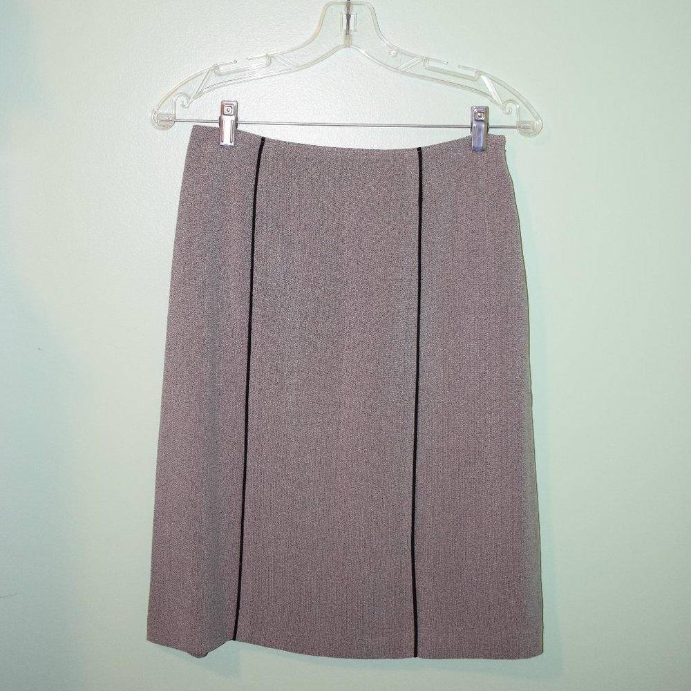 David Warren below the knee lined light Gray Pencil Skirt